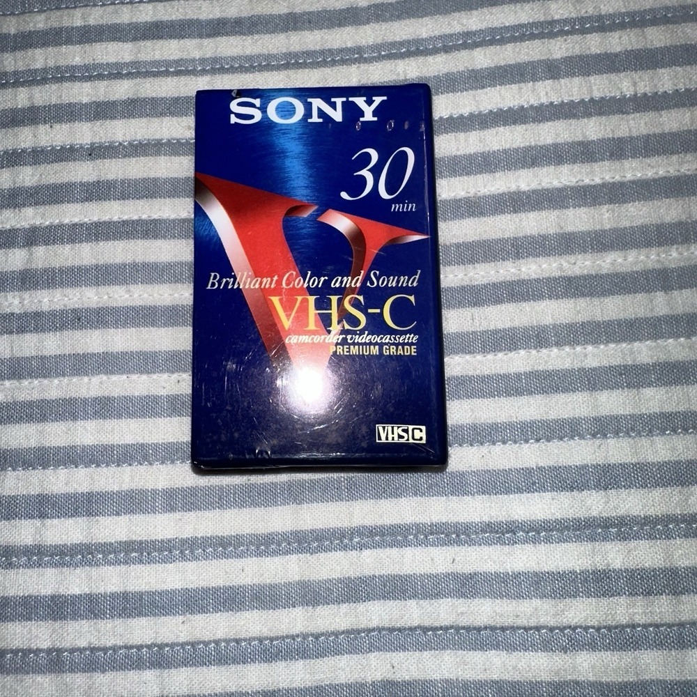 Sony VHS-C 30 Minute Premium Grade New Sealed‎